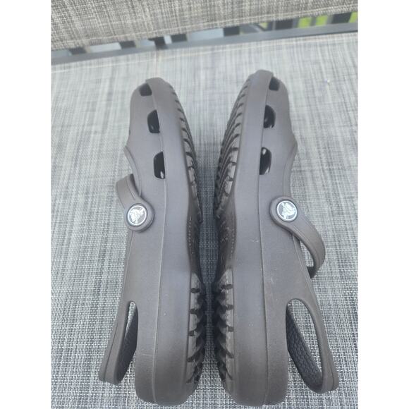 Crocs Women's Black Shayna Mary Jane Slip On Sandals Ballet Flat Size 10 - Picture 7 of 9